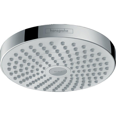 Hansgrohe Croma select s Hoofddouche S - 180 - 2jet straalhoek verstelbaar wit/chroom - wit chroom