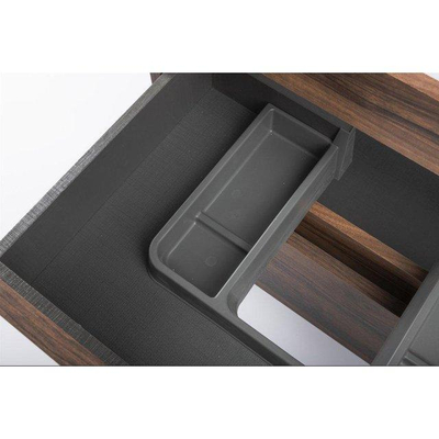 Saniclass Chaci Meuble de salle de bains bas - 60cm - 2 tiroirs - sans poignées - chêne chaud