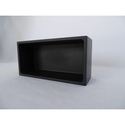 Crosstone by arcqua solid alcove niche encastrée 30x15x10cm surface solide noir mat destockage