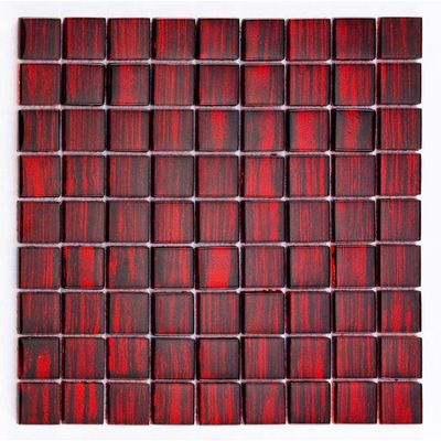 Ceralto Ornello Mosaic Carreau mosaïque - 28.8x28.8cm - 8.0mm - rouge rubis