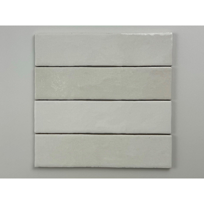 ÉCHANTILLON Terravito Mellina Carrelage mural en céramique - 6x24.6cm - 8mm - Blanc