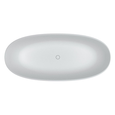 Riho Oval baignoire autoportante - 175x80cm - solid surface - incl. siège - incl. coussin dappui-tête - blanc mat