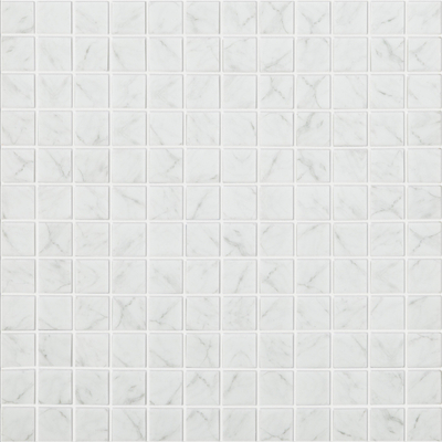 ÉCHANTILLON Terravito Fiesole carreau mosaïque - 2,5x2,5cm - 5mm - Carré - Blanc Mat