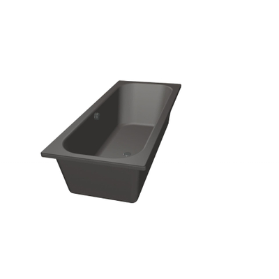 Xenz Aruba Baignoire - 180x80x48 - bonde centrale - acrylique - anthracite