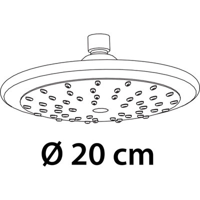 Differnz Proline set de douche 20.5x97x20.5cm ABS chromé