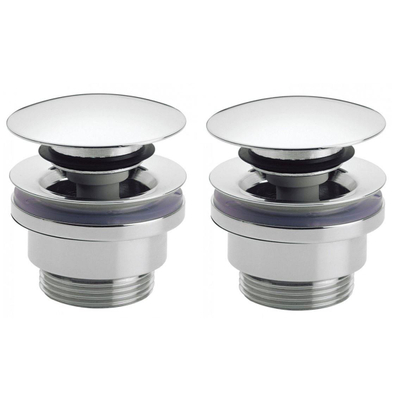Saniclass bonde clic-clac - 5/4" - chrome - set de 2