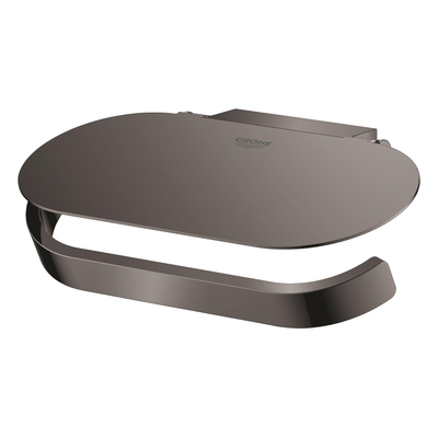 GROHE Selection Porte-rouleau de WC avec couvercle hard graphite