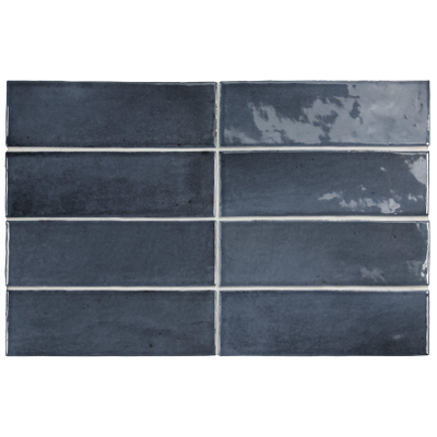 ÉCHANTILLON Terravito Ardeno Koko Pour carreau mural - 150x50cm - 8mm - Bleu foncé