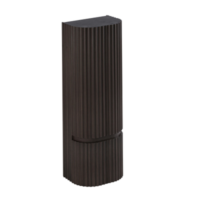 Thebalux Epoque Hoge Kast - 60x40x165cm - 2x ronde deur links - 2x ronde deur rechts - opliggend - Fineer Chocolate