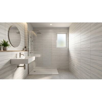 Cifre Ceramica Alure - Carrelage mural - 25x50cm - White rayé mat (blanc)