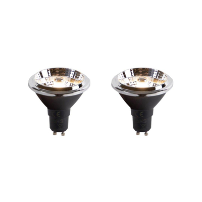 Luedd Lampe LED - lot de 2 - GU10 - 6W - 3000K - 475LM - à intensité réglable