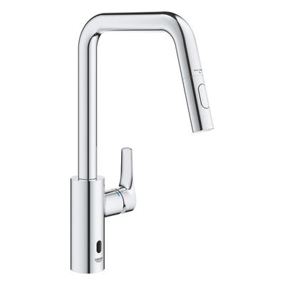 Grohe Eurosmart E Hybrid robinet de cuisine mélangeur bec en U double jet