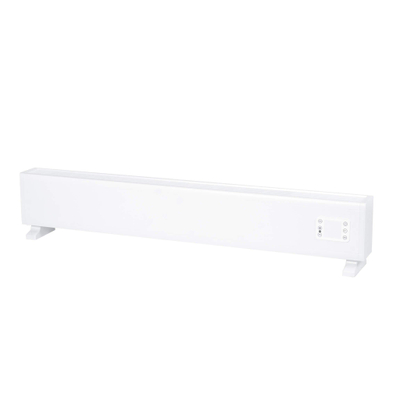 Eurom Alutherm Radiateur convecteur - 145x21cm - IP24 - 2500 watts - wifi - sol/mur - Horizontal - métal blanc mat