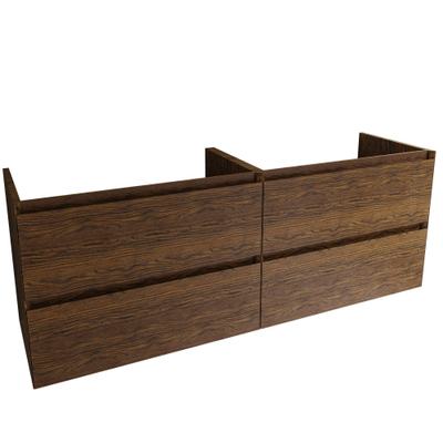 Saniclass Holz Pure Badkameronderkast - 160x45x60cm - 4 lades - Walnut pure
