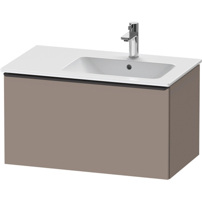 Duravit D-Neo wastafelonderkast 81x44x46.2cm 1 lade Basalt Mat