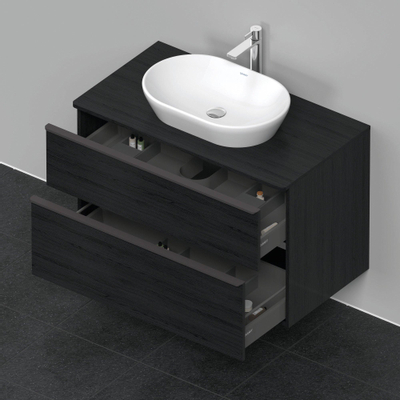 Duravit D-neo Meuble sous vasque 100x55x66.4cm 2 tiroirs Chêne (noir) mat