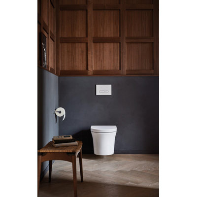 Duravit DuraSystem plaque de commande A1 pour WC suspendu verre blanc