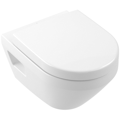 Villeroy & Boch Architectura Cuvette suspendue - 48cm - sans bride - cuvette profonde Twistflush - antibactérien - CeramicPlus - blanc