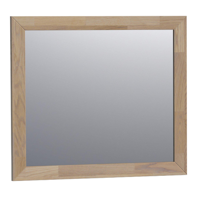 Saniclass bois naturel Miroir - 80x70cm - AVEC éclairage - rectangulaire - chêne gris MODÈLE D'EXPOSITION