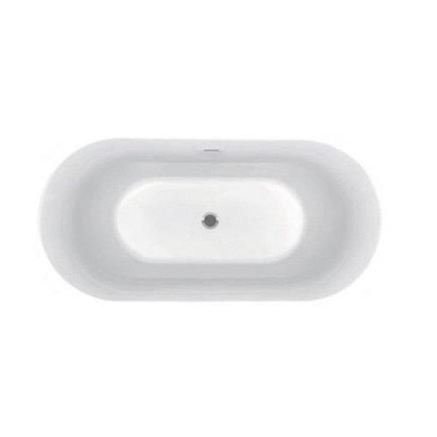 Royal Plaza Kolor Vico baignoire îlot 170x78cm avec vidage blanc mat/ivoire