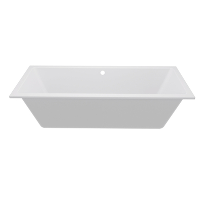 Zeza Square Ligbad - 170x75cm - acryl - glans wit OUTLETSTORE