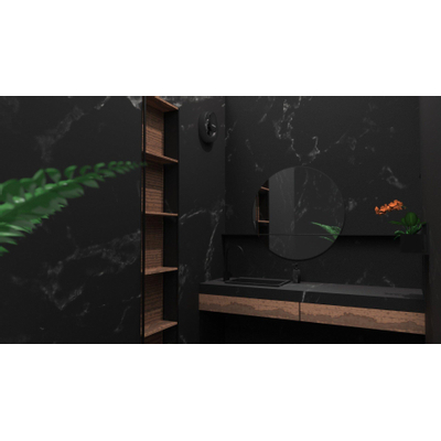 Vent-Axia Svara Ventilateur de salle de bain avec programme horaire, détection d'humidité et capteur de lumière 110 m3/h contrôlé par application Noir Mat