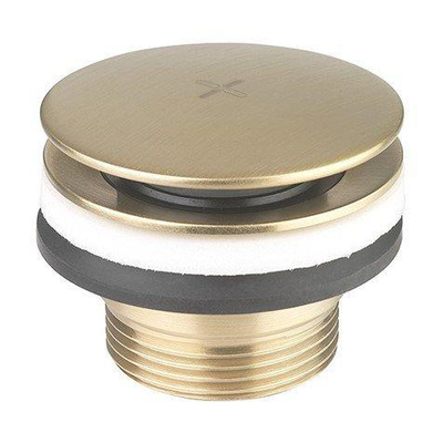Crosswater MPRO Klikwaste - 1/4" - geborsteld messing (goud)