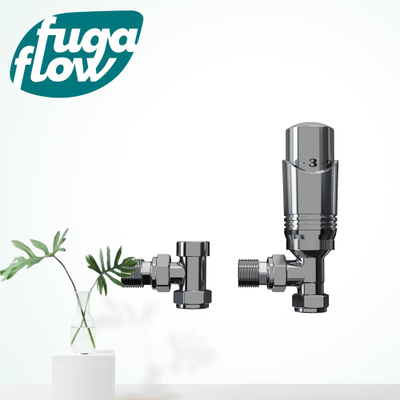 FugaFlow Eccelente Acces universele radiator aansluitset haaks - chroom - Black Friday -