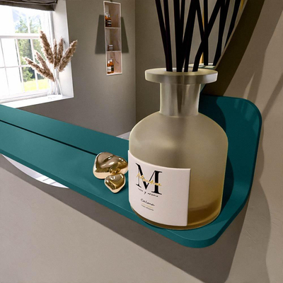 Mondiaz SPOT Miroir de salle de bains - rond 90cm - tablette de miroir - couleur Smag