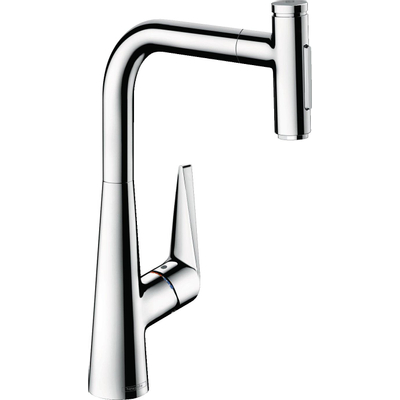 Hansgrohe keukenkranen Talis - select M51 - 1 greeps keukenkraan - 300 uittrb vdch - sbox - 2 str.srt - hoogglans chroom
