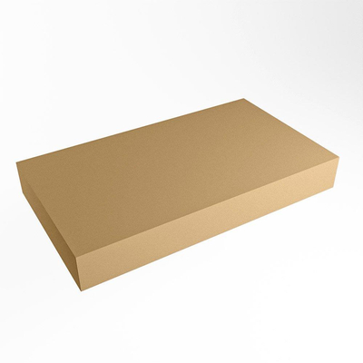 Mondiaz TOP 51 Vrijhangend Topblad - 90x51x12cm - geschikt voor waskom - Solid surface - Oro