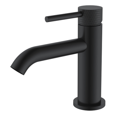 Wiesbaden Ribbd fonteinkraan 1/2" mat zwart SHOWROOMMODEL