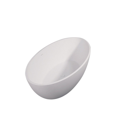 Best Design New Stone Baignoire îlot 180x85cm solid surface avec trop plein blanc mat