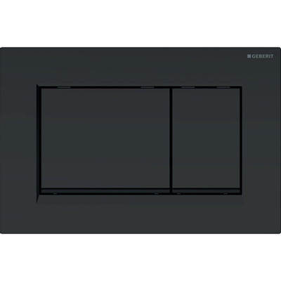 Geberit Sigma20 bedieningsplaat - 2-toets spoeling - vierkant - dualflush - mat zwart