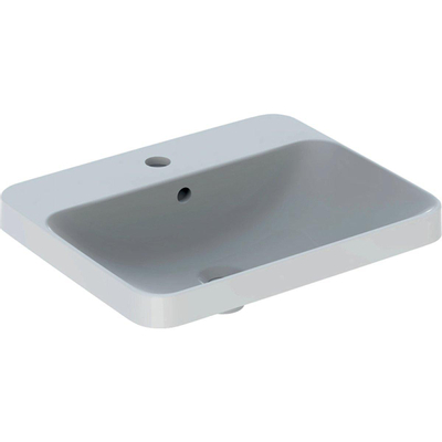 Geberit VariForm lavabo à poser rectangulaire avec trou de robinet avec trop-plein 55x45x17,8cm blanc 500740012