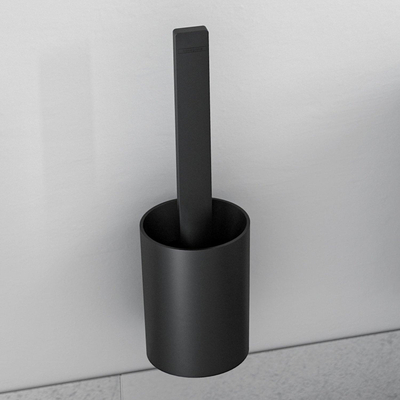 Hansgrohe Wallstoris Closetborstelhouder - 10x34.1x11.2cm - mat zwart