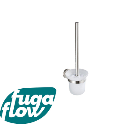 FugaFlow Eccelente Acces Toiletborstelhouder - rond - Geborsteld RVS PVD