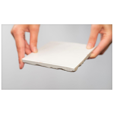 Vtwonen Craft wandtegel - 12x12cm - 12mm - vierkant - friese witjes - glans egg wit