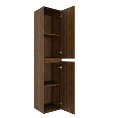 Saniclass Holz Pure Hoge kast - 180x38x38cm - 2 deuren - Walnut pure