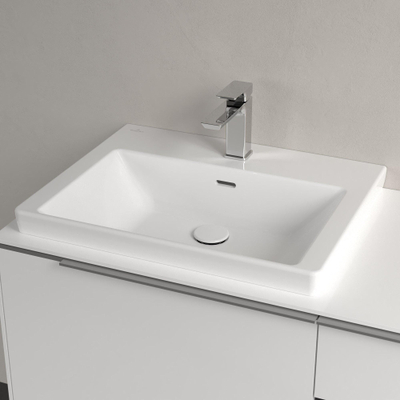 Villeroy & Boch Subway 3.0 Lavabo - 600 x 470 x 165 mm - Blanc Alpin CeramicPlus - avec trop-plein - rectifié