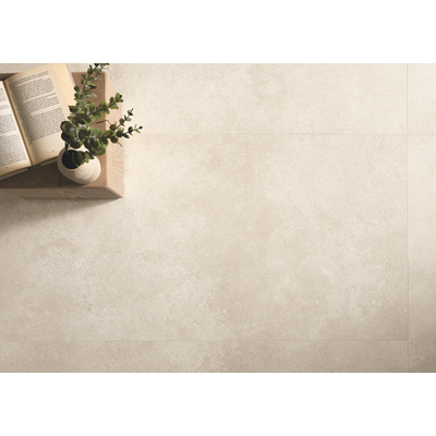 ÉCHANTILLON Terravito Elzino carreau mural et de sol - 80x80cm - rectifié - Aspect pierre naturelle - White mat (blanc)