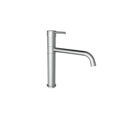 Plieger Napoli Robinet de cuisine 1 trou avec bec pivotant démarrage à froid acier inoxydable
