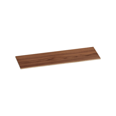 Saniclass natural wood Wastafelblad - 140x46x2cm - zonder kraangat - hout - natural walnut