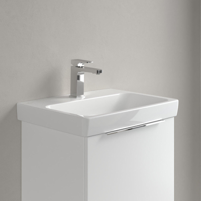 Villeroy & Boch Architectura wastafel - 42x55cm - met 1 kraangat - zonder overloop CeramicPlus - White Alpine (glans wit)