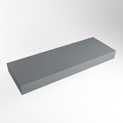 Mondiaz TOP 46 Vrijhangend Topblad - 130x46x12cm - geschikt voor waskom - Solid surface - Plata