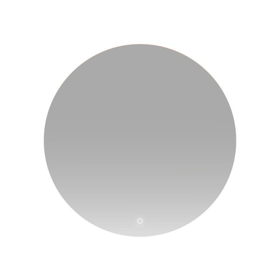 H&R Badmeubelen Rondo 2.0 miroir – rond Ø 90 cm – LED indirecte tout autour – chauffage de miroir, à intensité variable – Argent