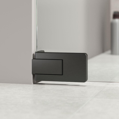 Sealskin Pure Douchedeur - 100x200cm - tbv douchecabine - helder glas - 8mm - antikalklaag - gunmetal