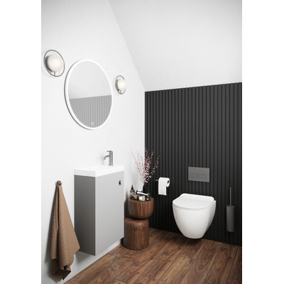 Crosswater Glide II Wandtoilet - 37x46x32.5cm - spoelrandloos - glans wit - SHOWROOMMODEL