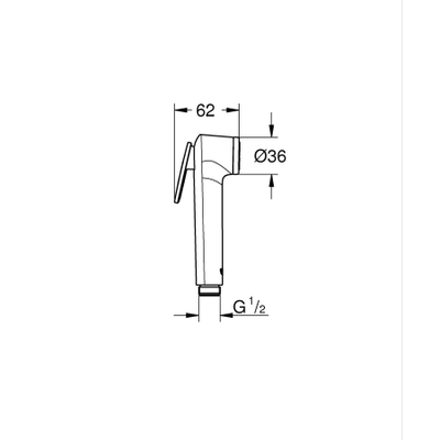 GROHE Vitalio Trigger douchette à main chromée