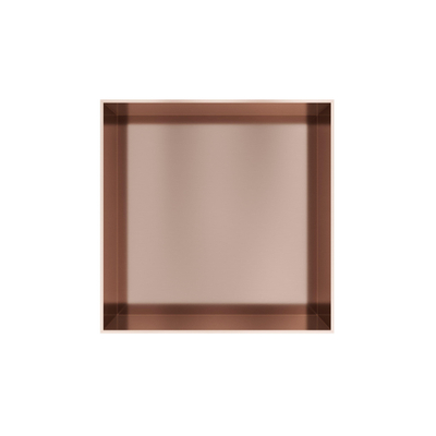 Hotbath &MORE Boîte encastrée ou niche encastrée 30x30x10cm sans cadre Cuivre brossé PVD